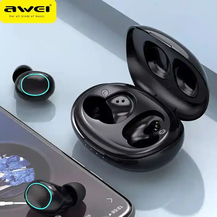 Awei T60 TWS Wireless Earphones ENC In Ear Mini Earbuds Smart Noise Reduction Earbuds Headset